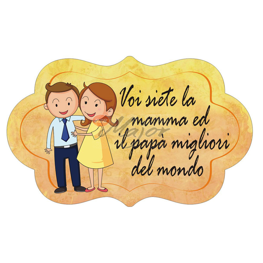 Magnete Nuvoletta Mamma e papà