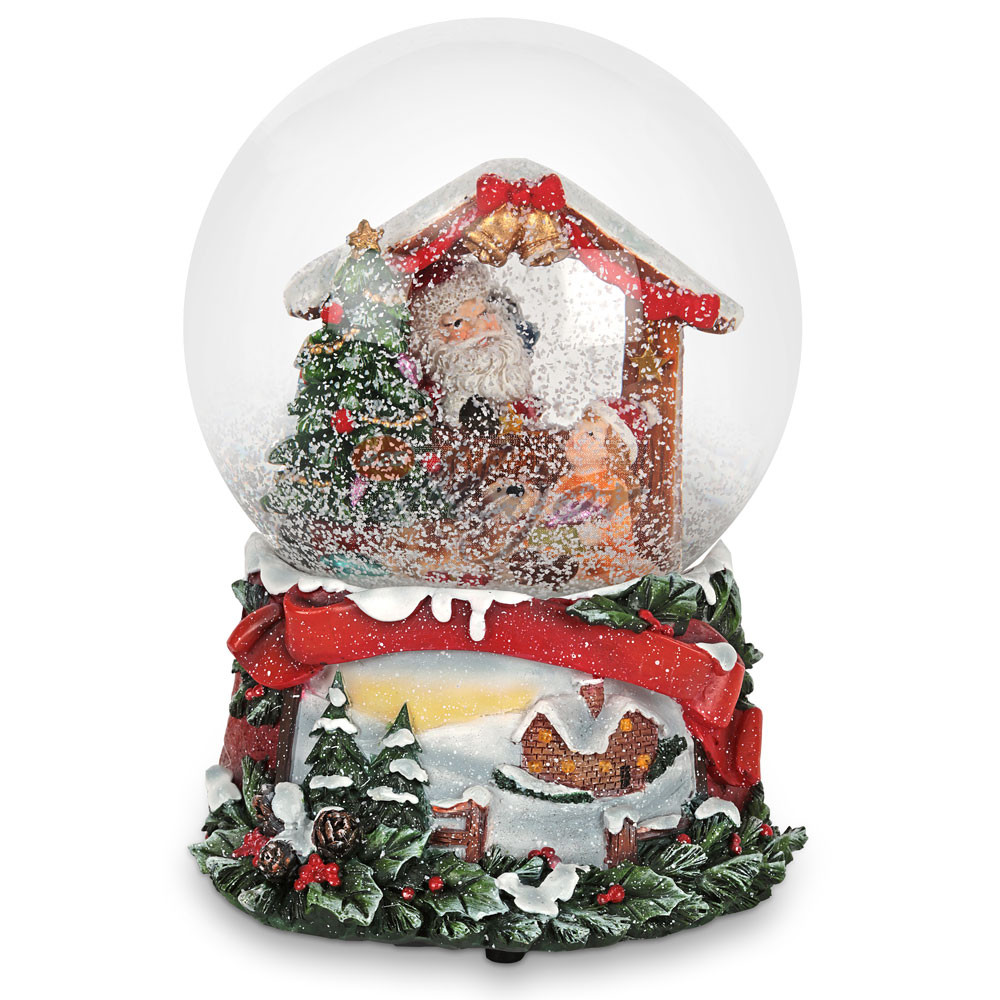 Sfera Carillon Babbo Natale