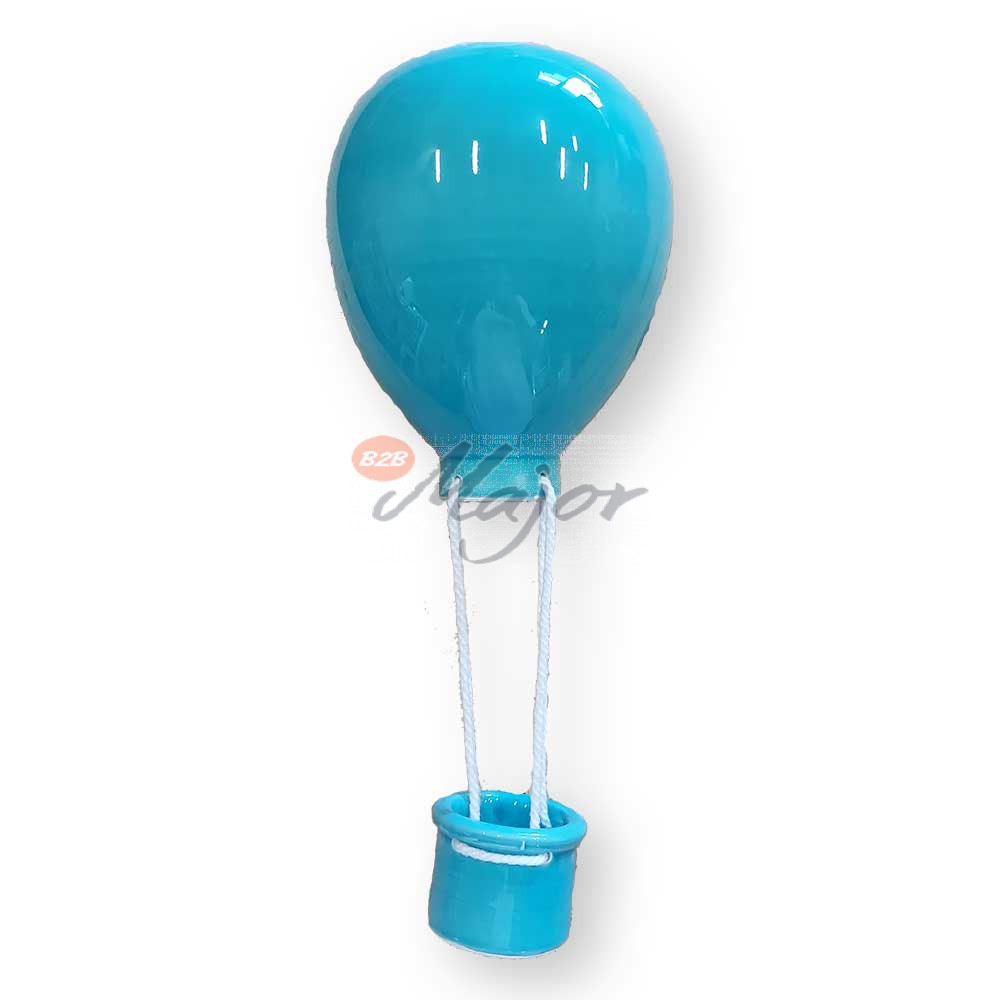 Mongolfiera Ceramica Azzurra