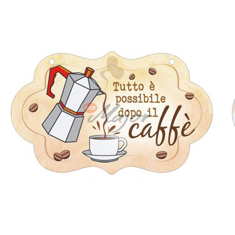 Targa Nuvoletta 3D Caffè