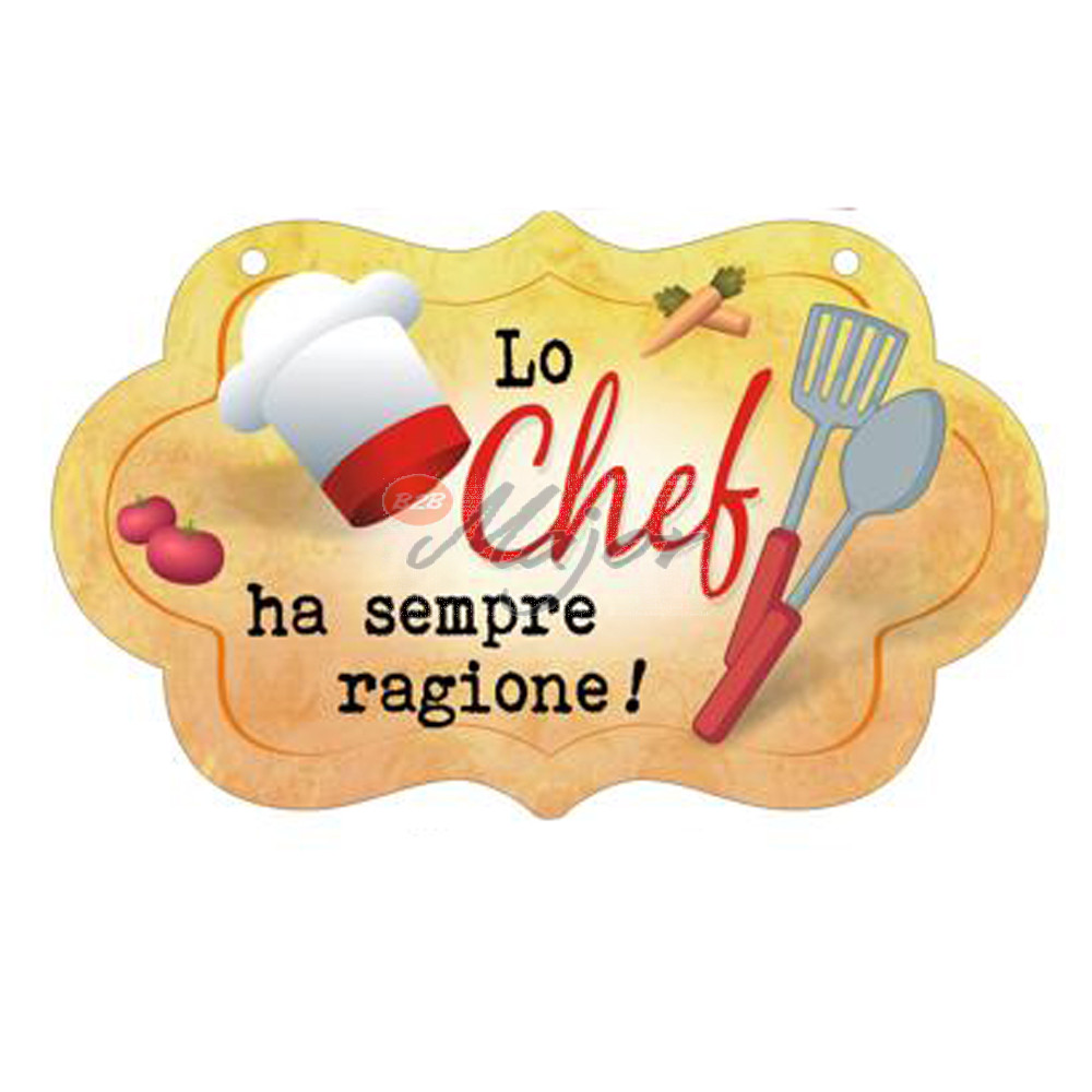 Targa Nuvoletta 3D Chef