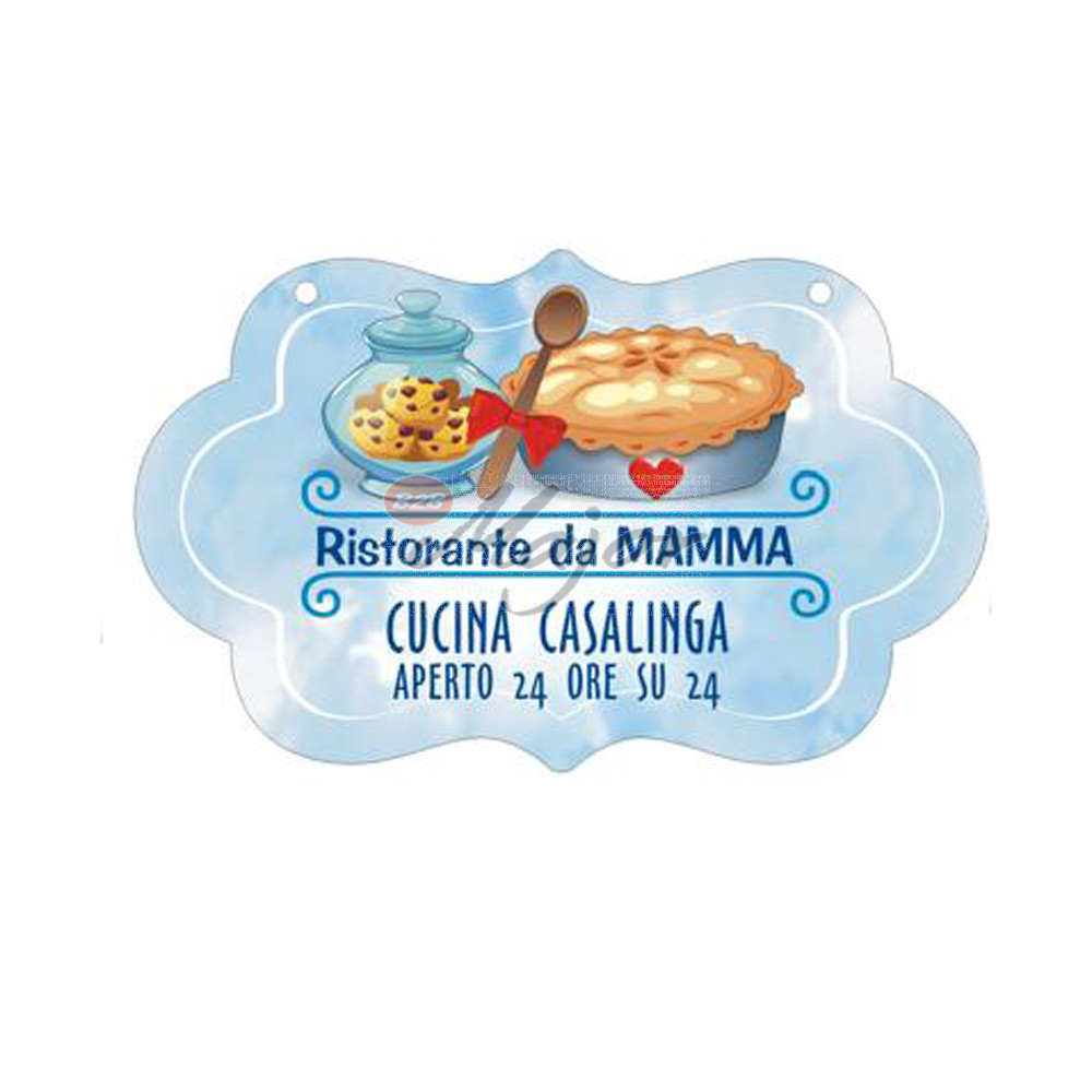 Targa Nuvoletta 3D Ristorante Mamma