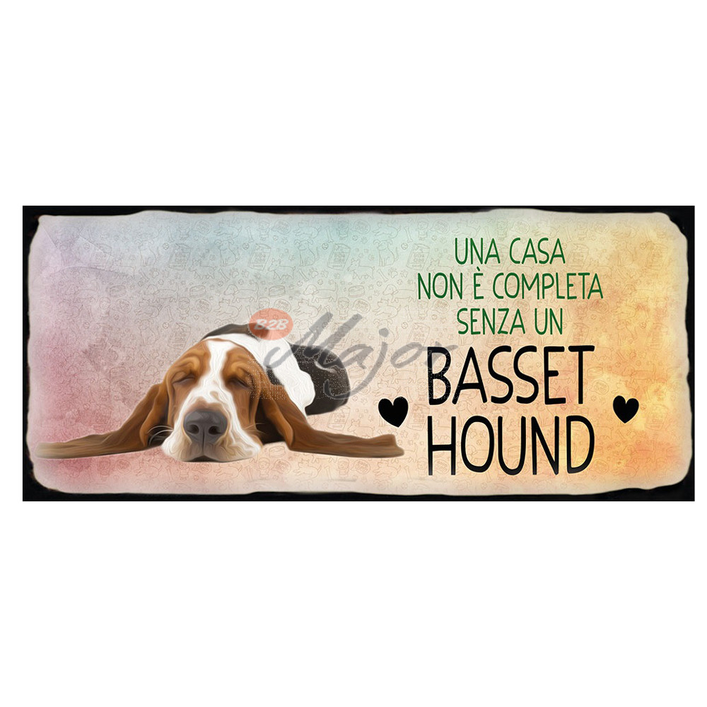 Targa Metallo Basset Hound