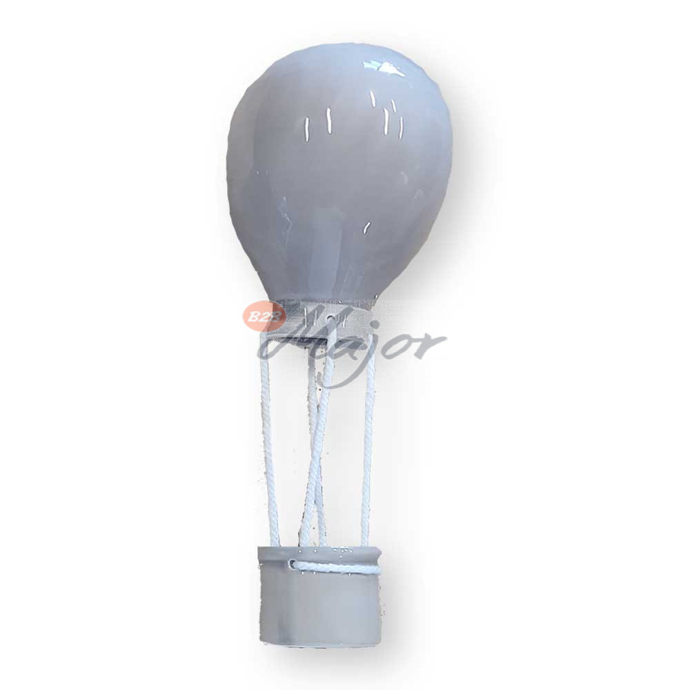 Mongolfiera Ceramica Grigia