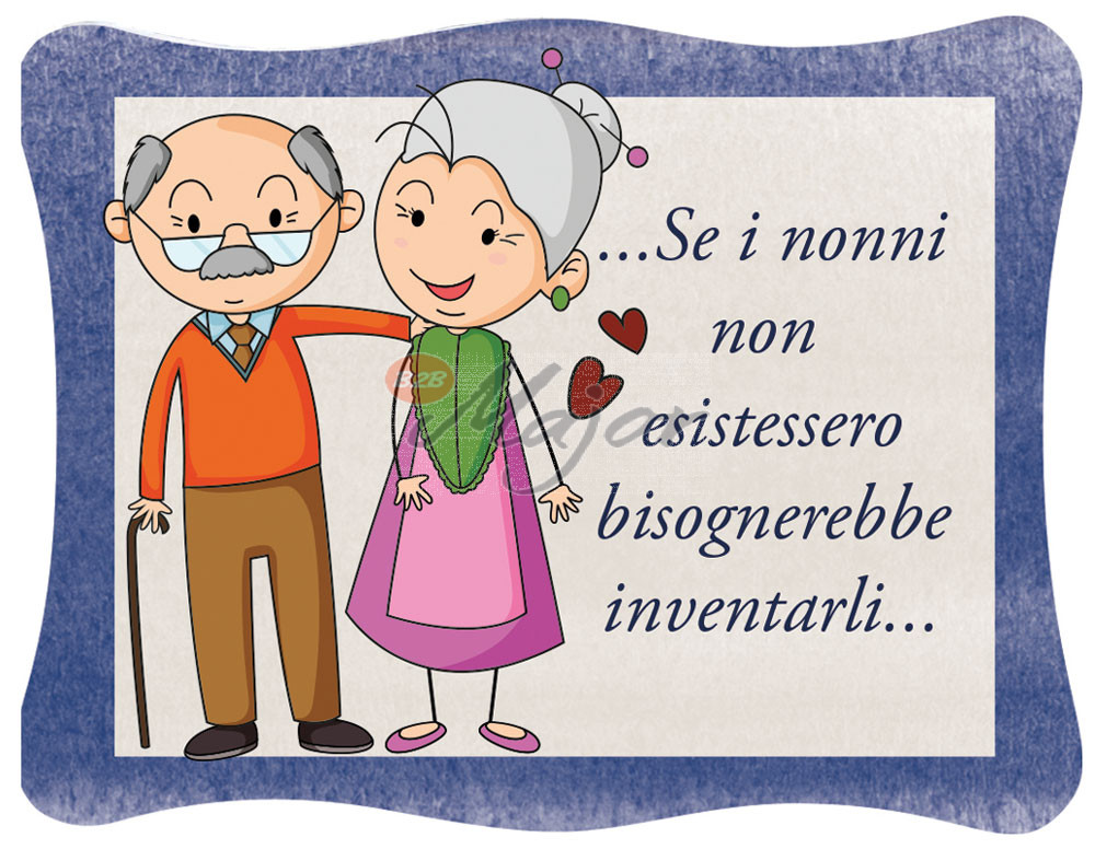 Magnete con Dedica Nonni