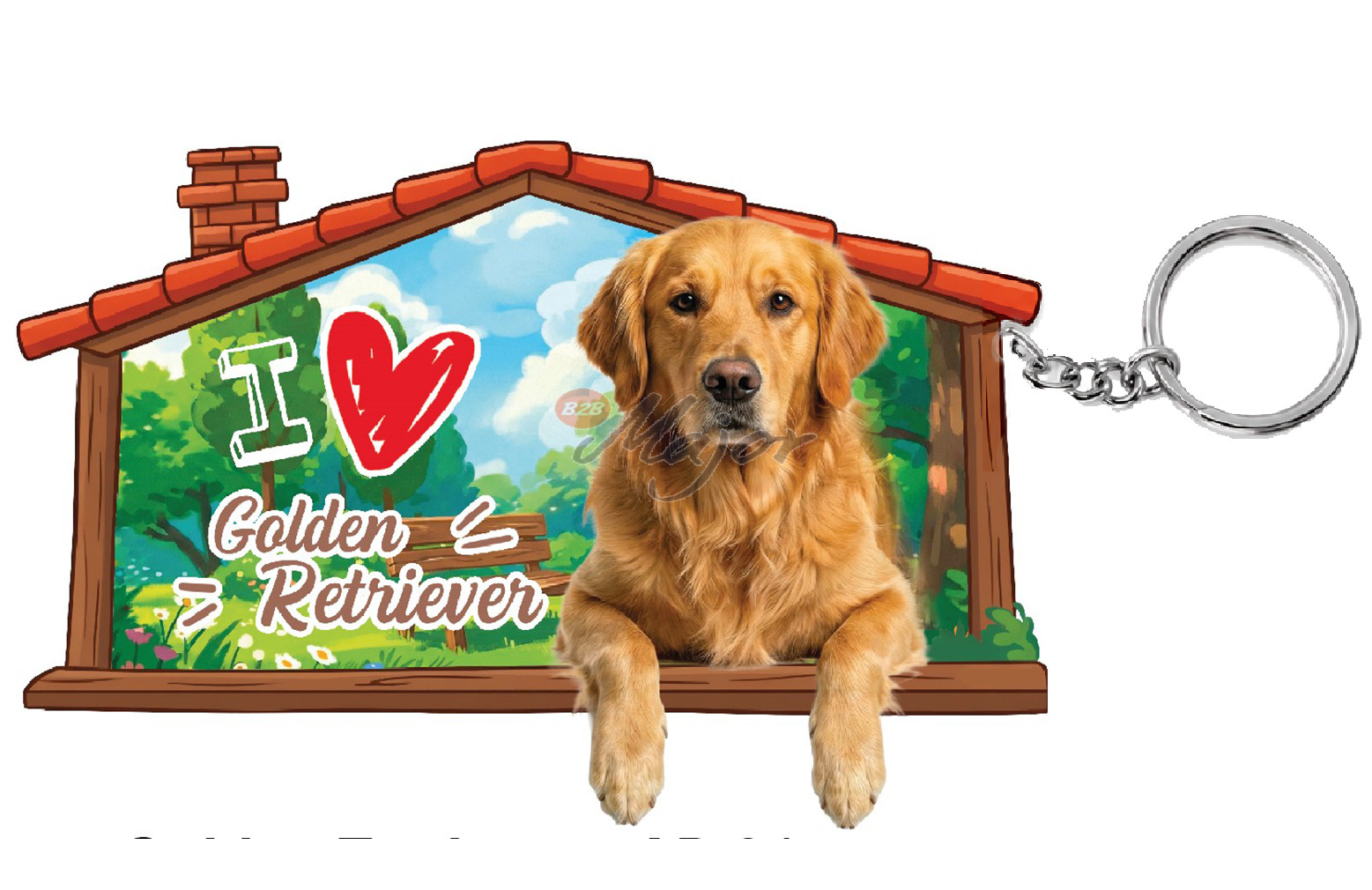Portachiave Cuccia Golden Retriver