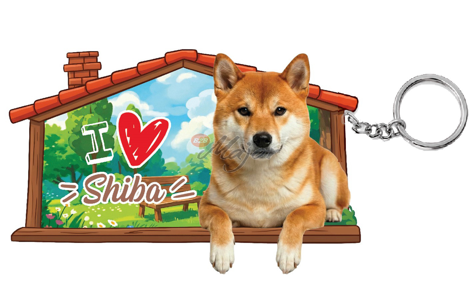 Portachiave Cuccia Shiba