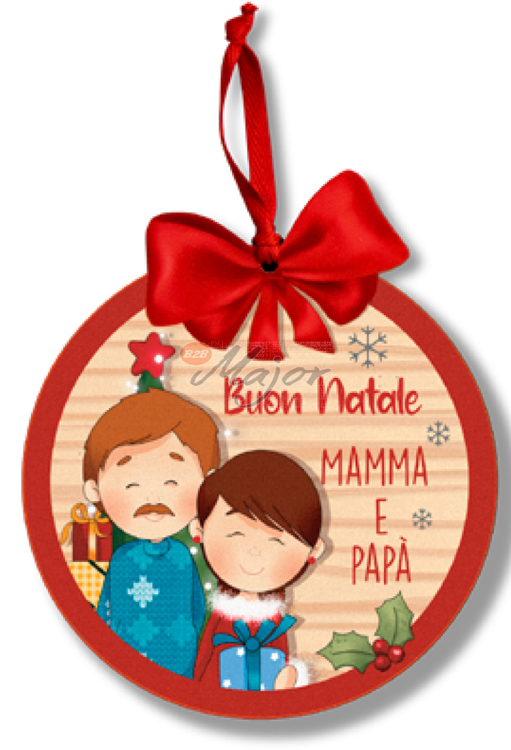 Targa Natale Mamma e Papà