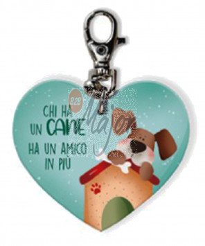 Portachiave Legno Cane