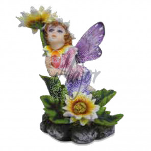 Fata Seduta su Fiori