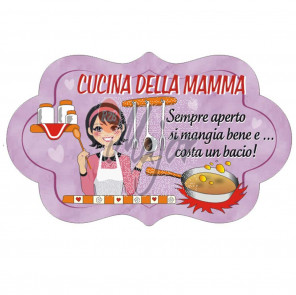 Targa Nuvoletta 3D Cucina Della Mamma