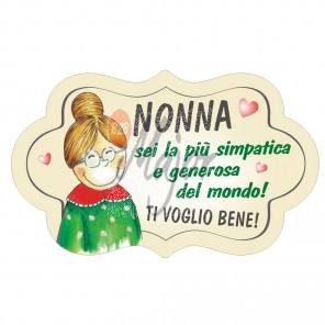 Targa Nuvoletta 3D Nonna