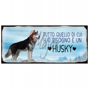 Targa Metallo Husky 