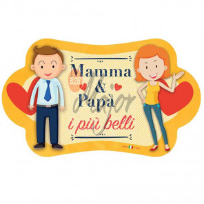 Targa Nuvoletta Mamma e Papà