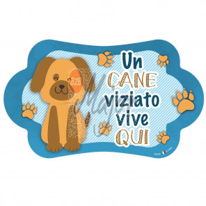 Targa Nuvoletta Cane Viziato