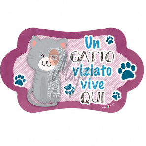 Targa Nuvoletta Gatto Viziato