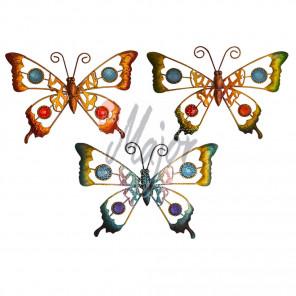 Decorazione Farfalle Metallo