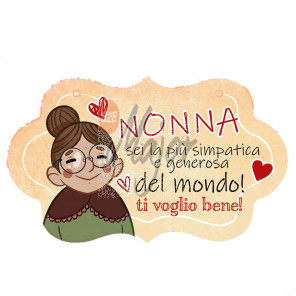 Targa Nuvoletta Nonna