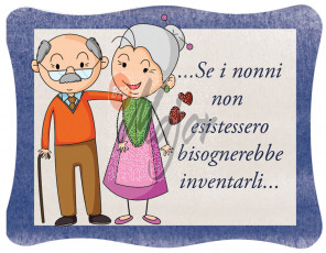 Magnete con Dedica Nonni