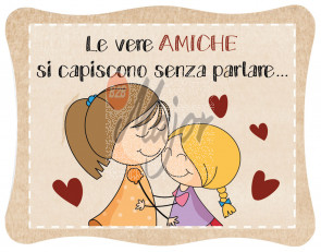 Magnete con Dedica Amiche