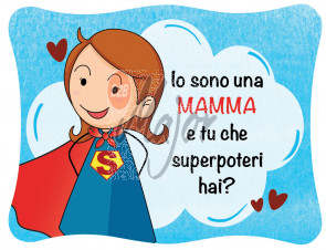 Magnete con Dedica Supermamma