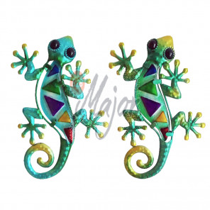 Decorazione Geko Metallo