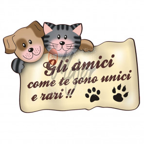 Magnete dedica Cane e Gatto