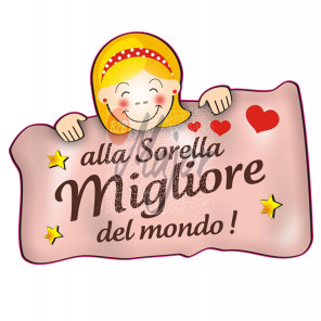 Magnete Dedica Sorella