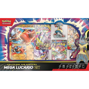 Pokémon: collezione con statuina Mega Lucario-ex