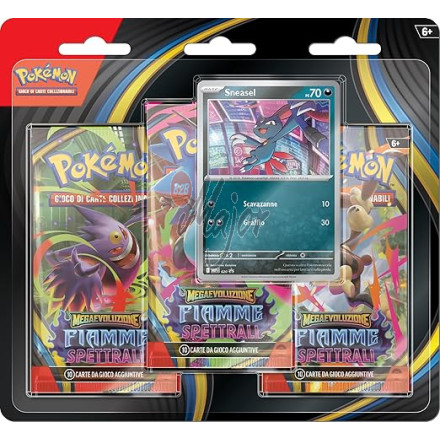 Pokémon: confezione da tre buste (Sneasel)