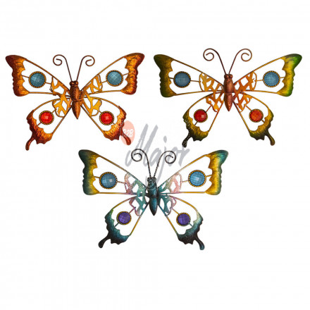 Decorazione Farfalle Metallo